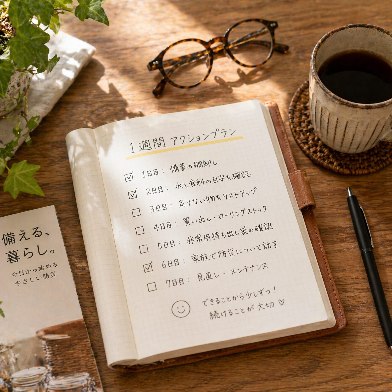 1週間アクションプランを立てる様子